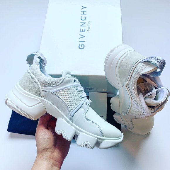 Givenchy Jaw Low Sneaker White Neoprene/Suede - Picture 1 of 12